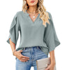 Out-Shine | Petal Sleeve Chiffon Shirt