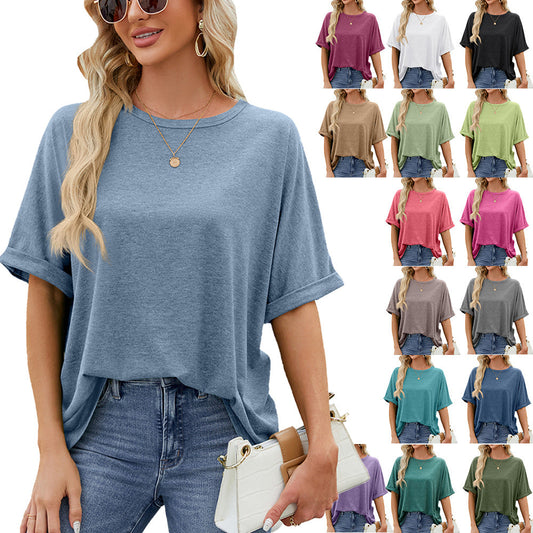 Brilla | Camiseta informal de manga corta de color liso