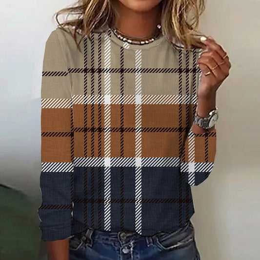 Out-Shine | Printed casual sweater top