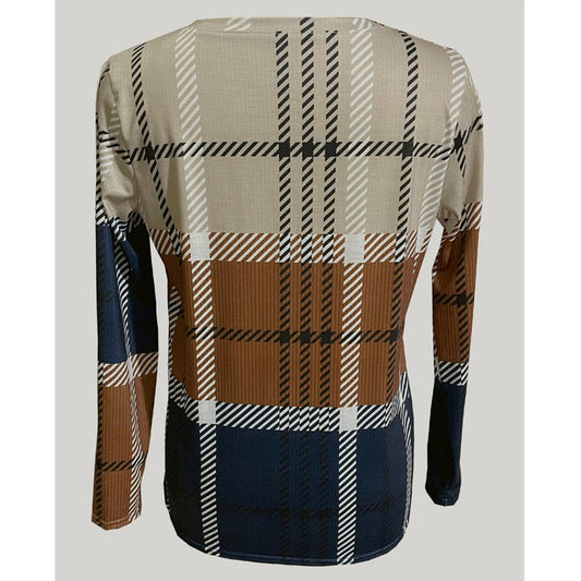 Out-Shine | Printed casual sweater top