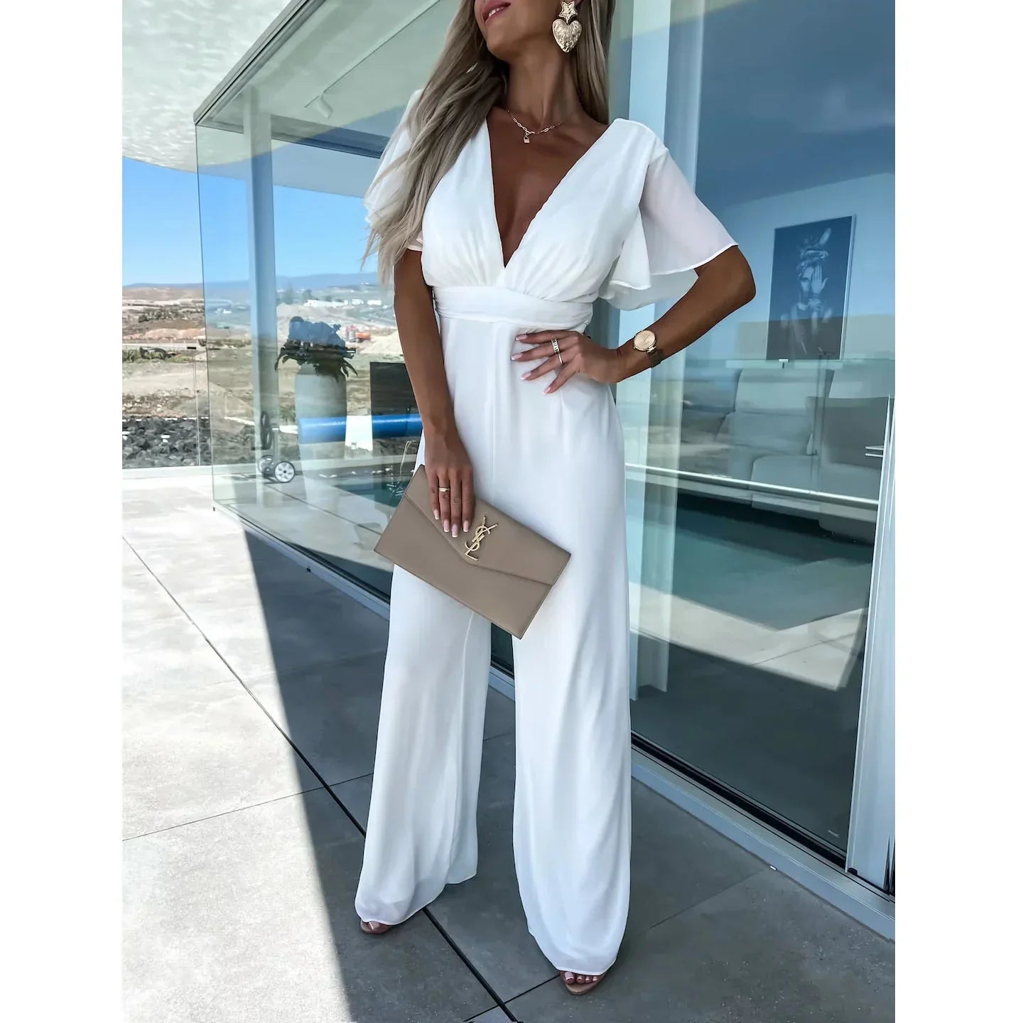 Out-Shine | Pleated Party Jumpsuit for Summer