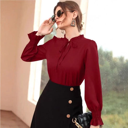 Out-Shine | Satin Long Sleeve Shirt