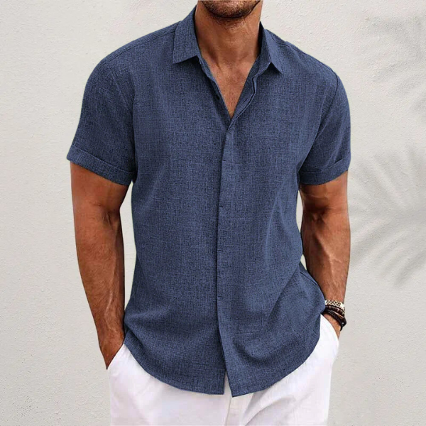 Out-Shine | Black linen shirt