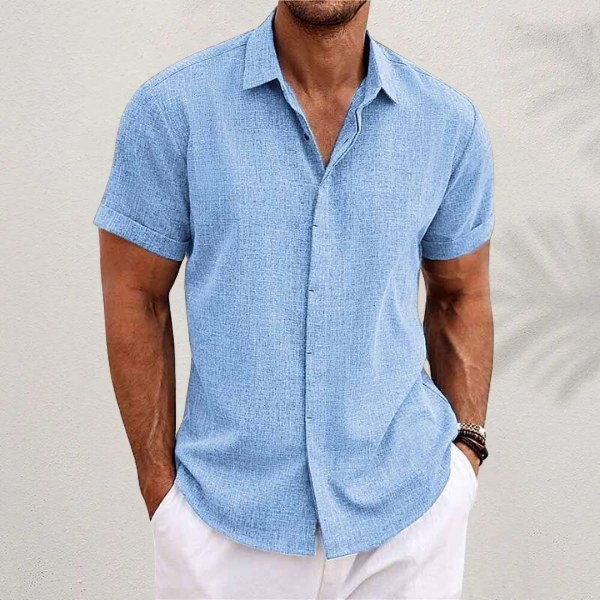 Out-Shine | Black linen shirt