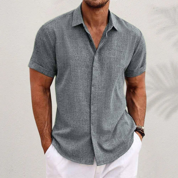 Out-Shine | Black linen shirt