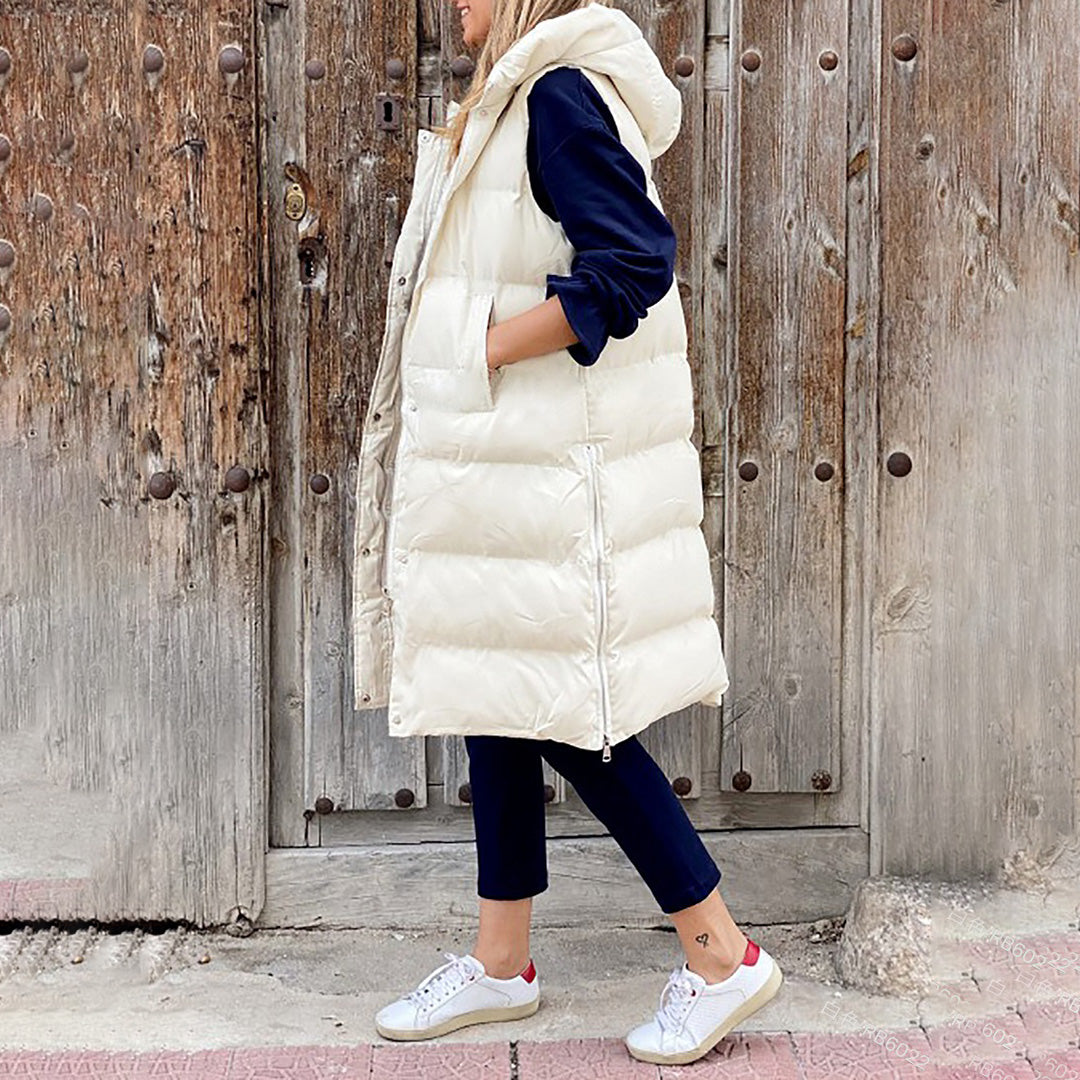 Out-Shine | Giorgi Long Winter Vest With Hood Cousin