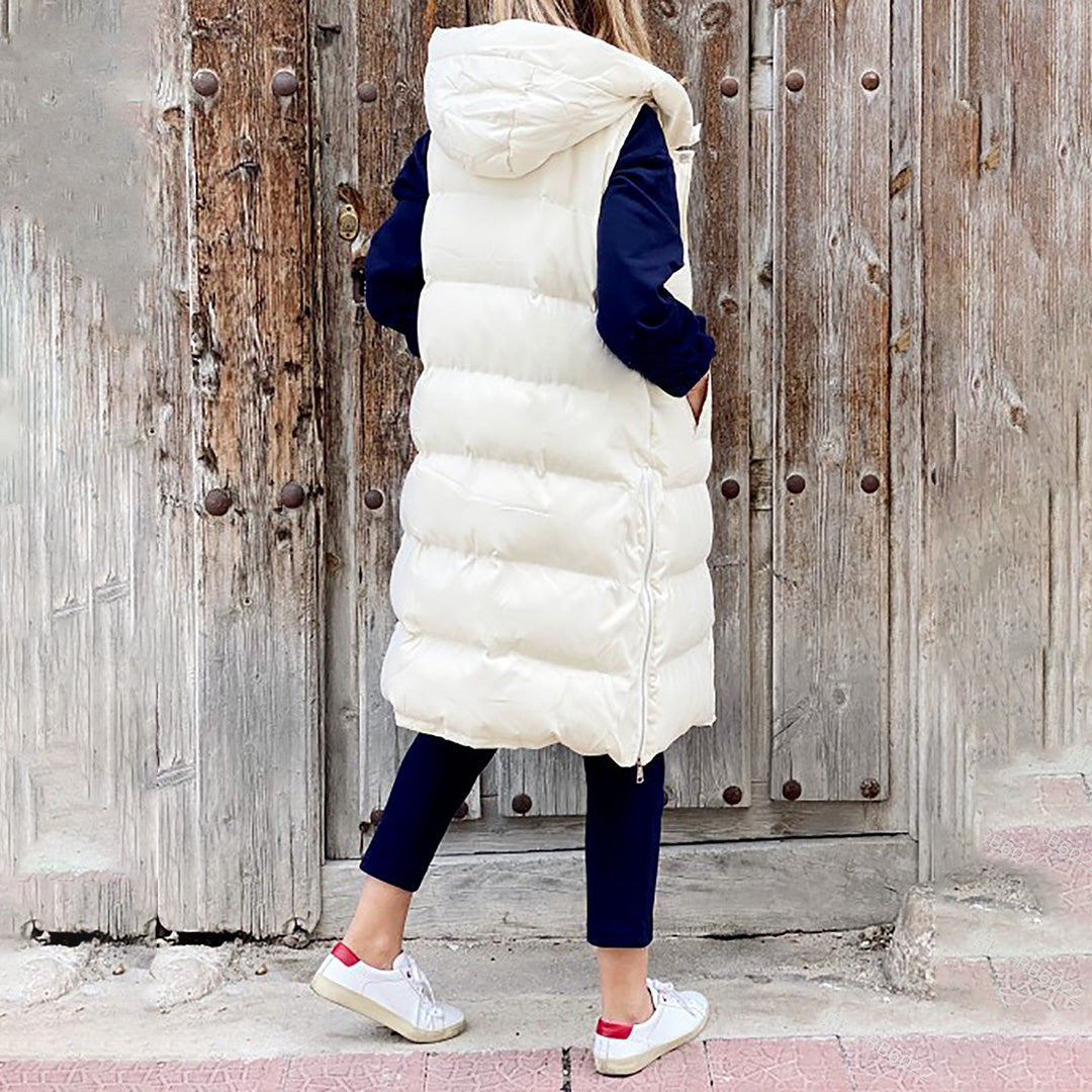 Out-Shine | Giorgi Long Winter Vest With Hood Cousin