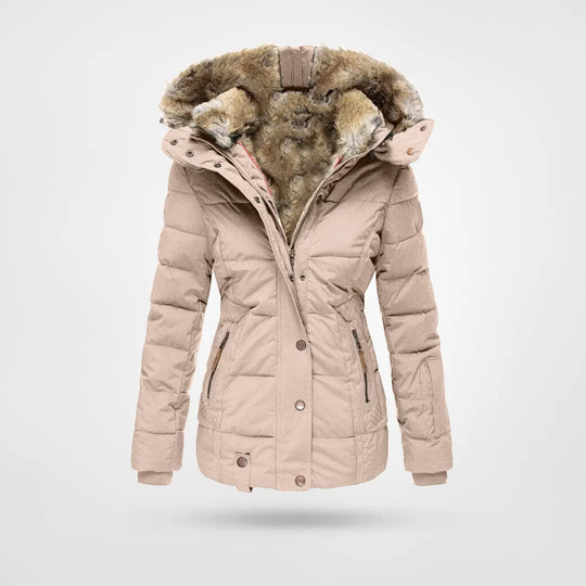 Out-Shine | Warm fashion winter jacket with lining and hood
