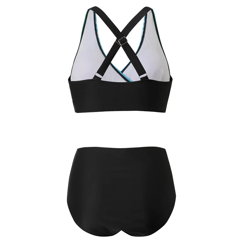 Conjunto de bikini con sujetador push-up y cintura alta para mujer | Out-Shine