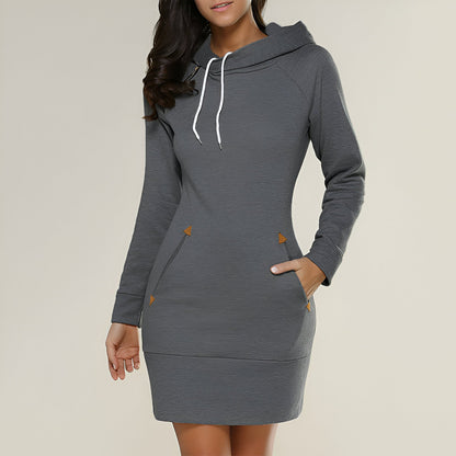 Out-Shine | Casual Hoodie Dress With Pockets