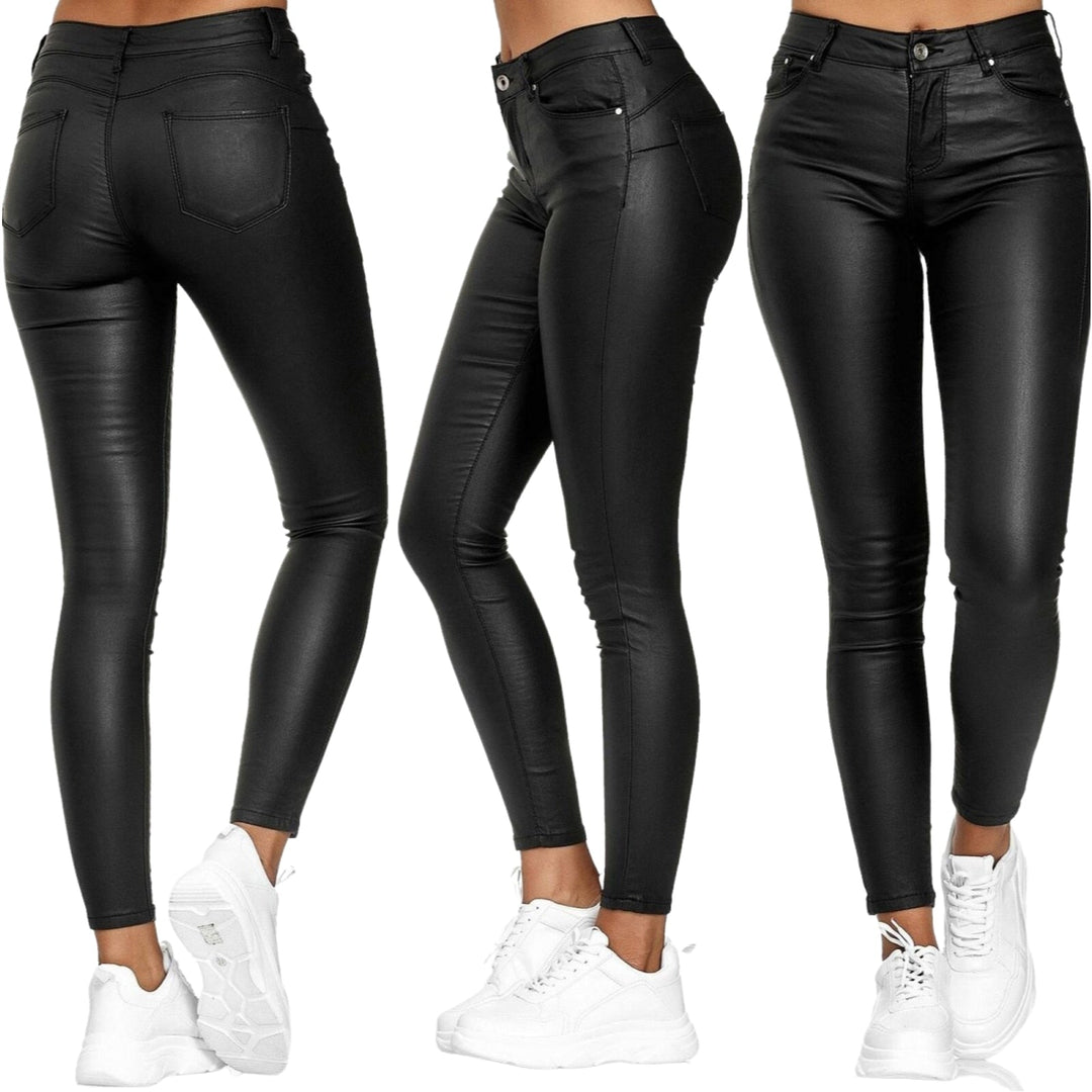 Out-Shine | Leather Pants With Stretch For Women Riley