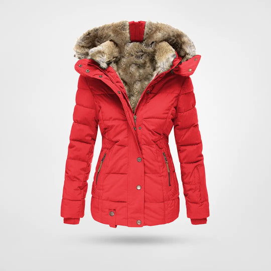 Out-Shine | Warm fashion winter jacket with lining and hood