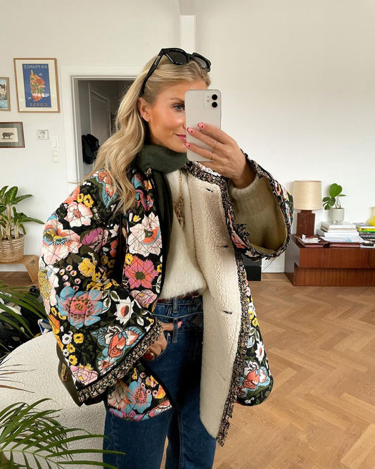 Out-Shine | Stylish Ultra Soft Coat with Handmade Details