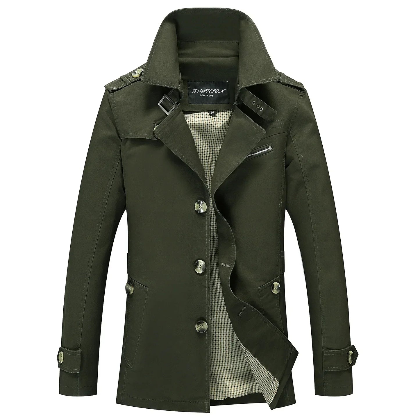 Out-Shine | Stylish Long Trench Coat for Men