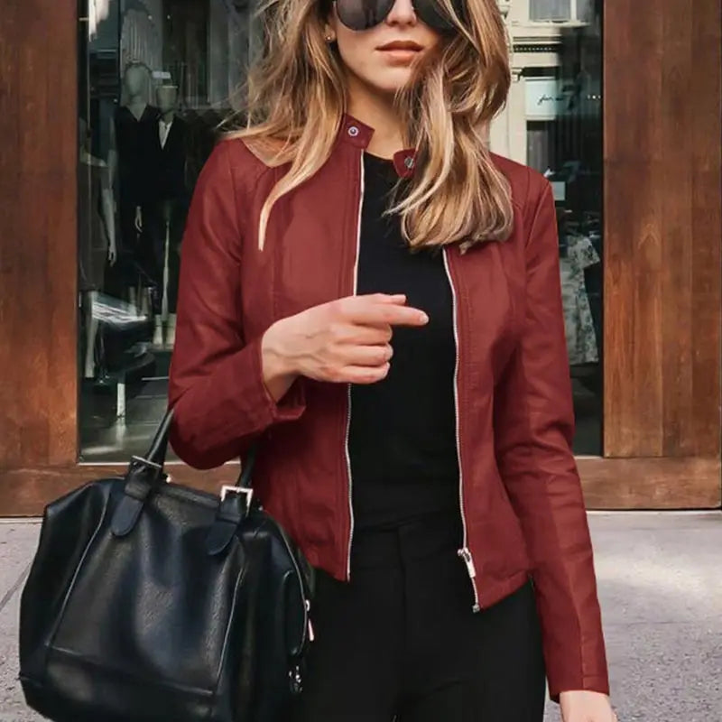 Out-Shine | Stylish Leather Women Jacket