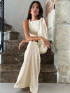 Out-Shine | Asymmetrical Band Maxi Dress