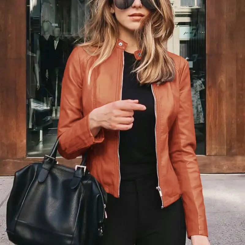 Out-Shine | Stylish Leather Women Jacket