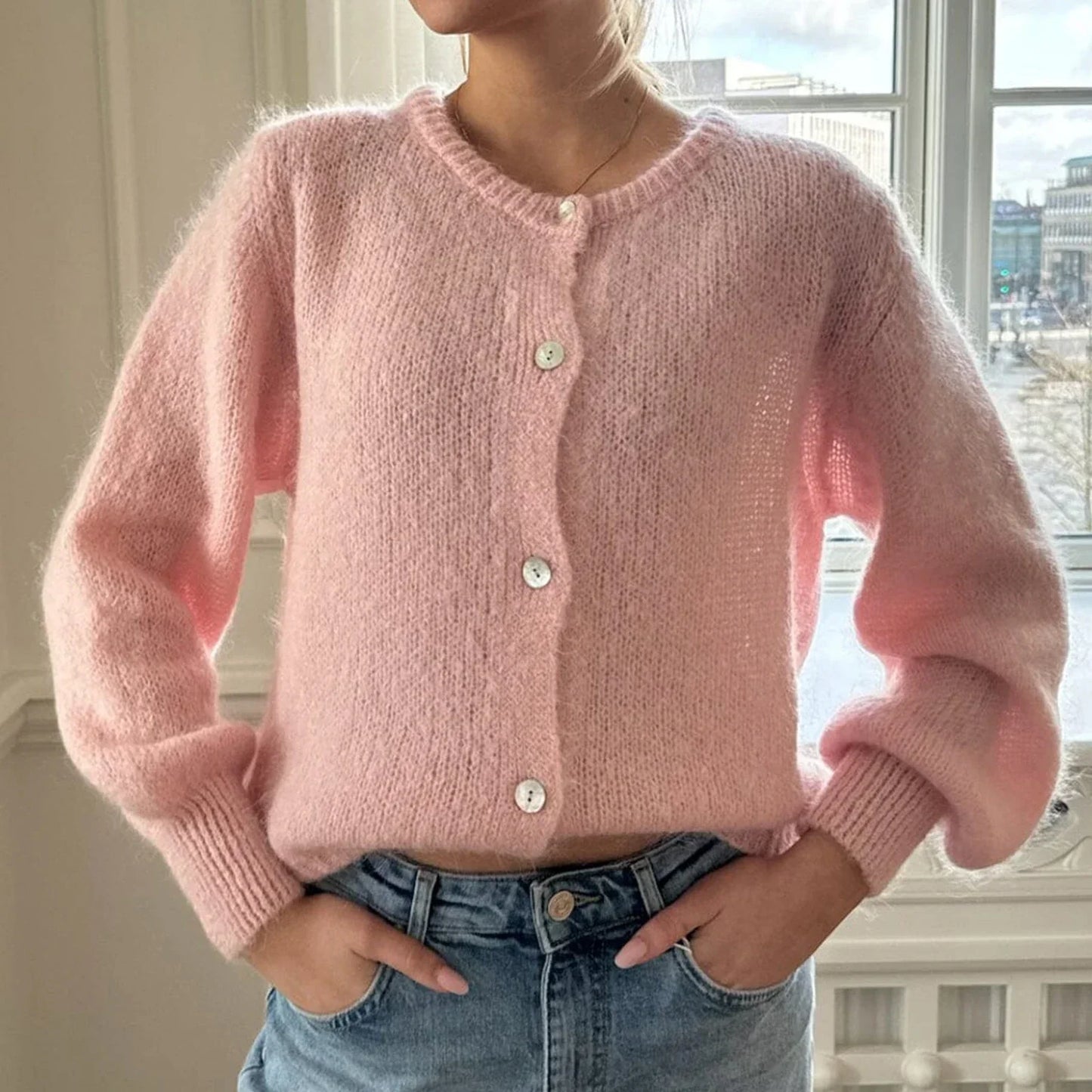 Out-Shine | Longarm Strick Cardigan