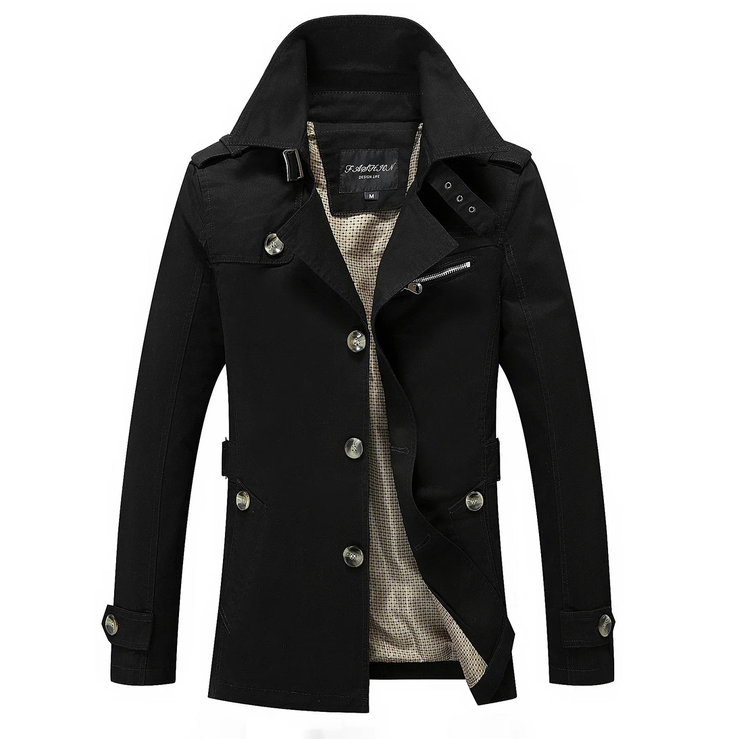 Out-Shine | Stylish Long Trench Coat for Men