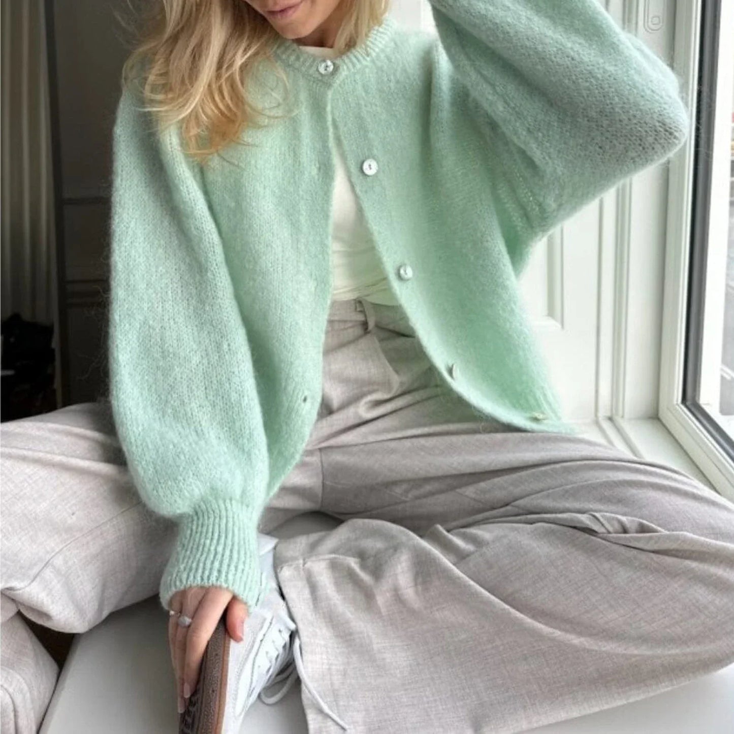 Out-Shine | Longarm Strick Cardigan