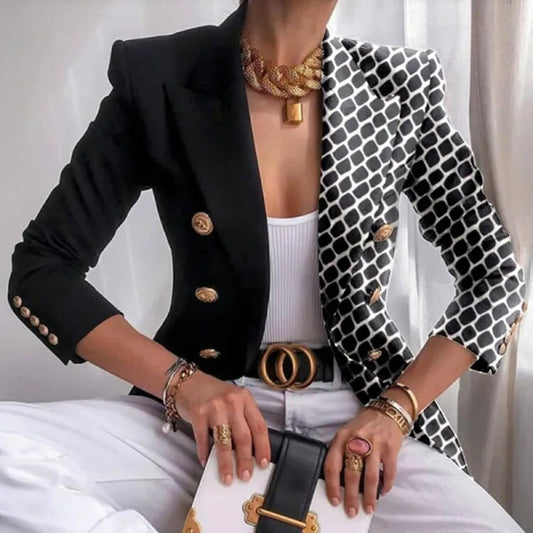 Out-Shine | Printed Fitted Blazer
