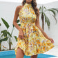 Out-Shine | Versatile Summer Chiffon Halter Dress