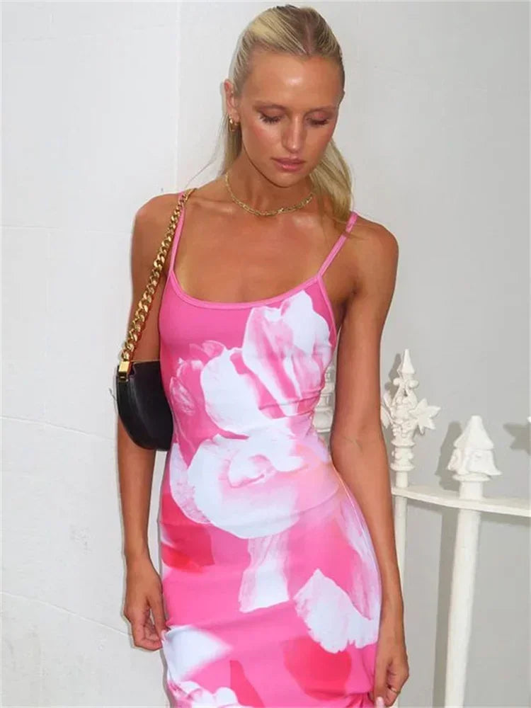 Out-Shine | Tossy Print Backless Maxi Dress