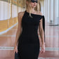 Out-Shine | Asymmetrical Band Maxi Dress