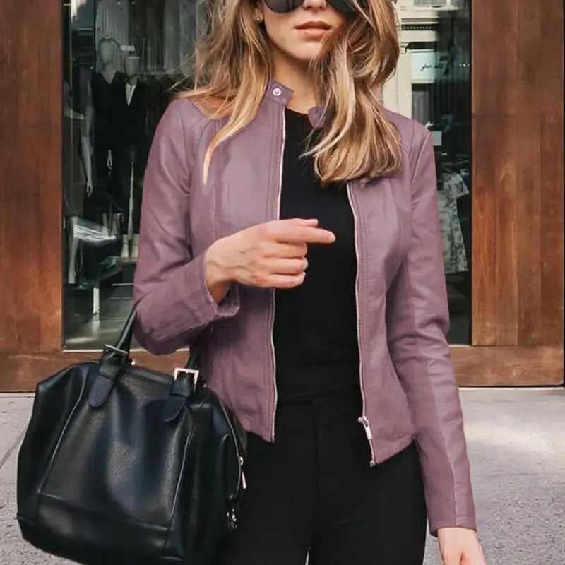 Out-Shine | Stylish Leather Women Jacket