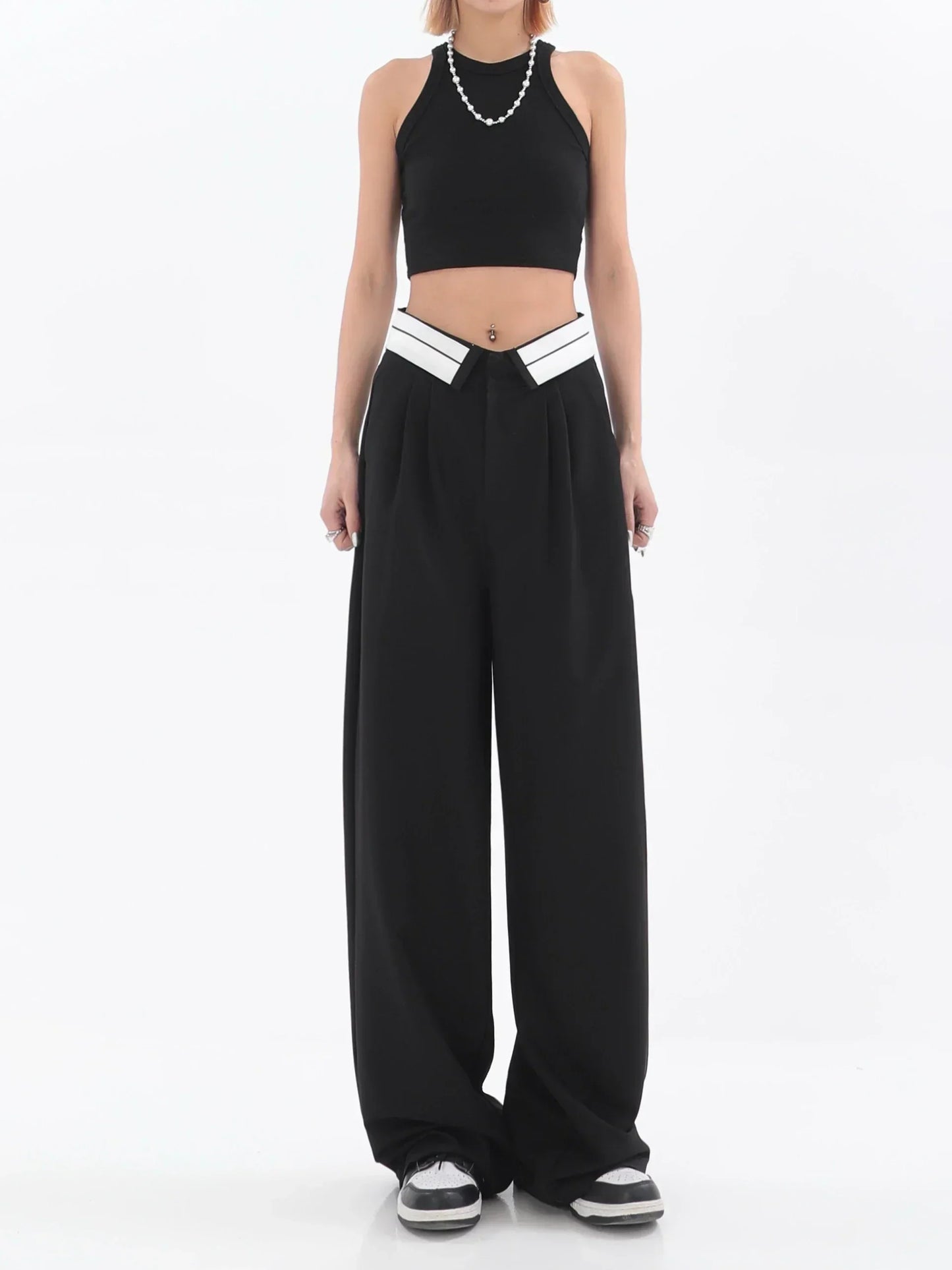 Out-Shine | Wide - Leg Pants With High Waist