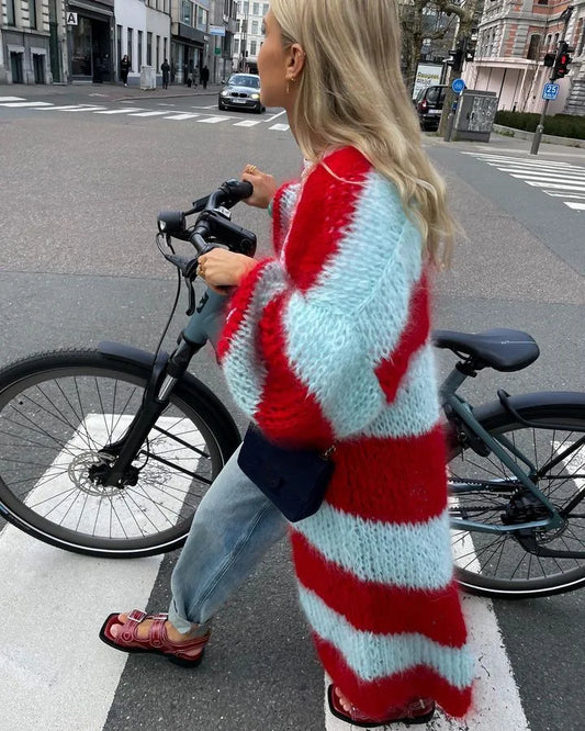 Out-Shine | Bold Striped Cardigan