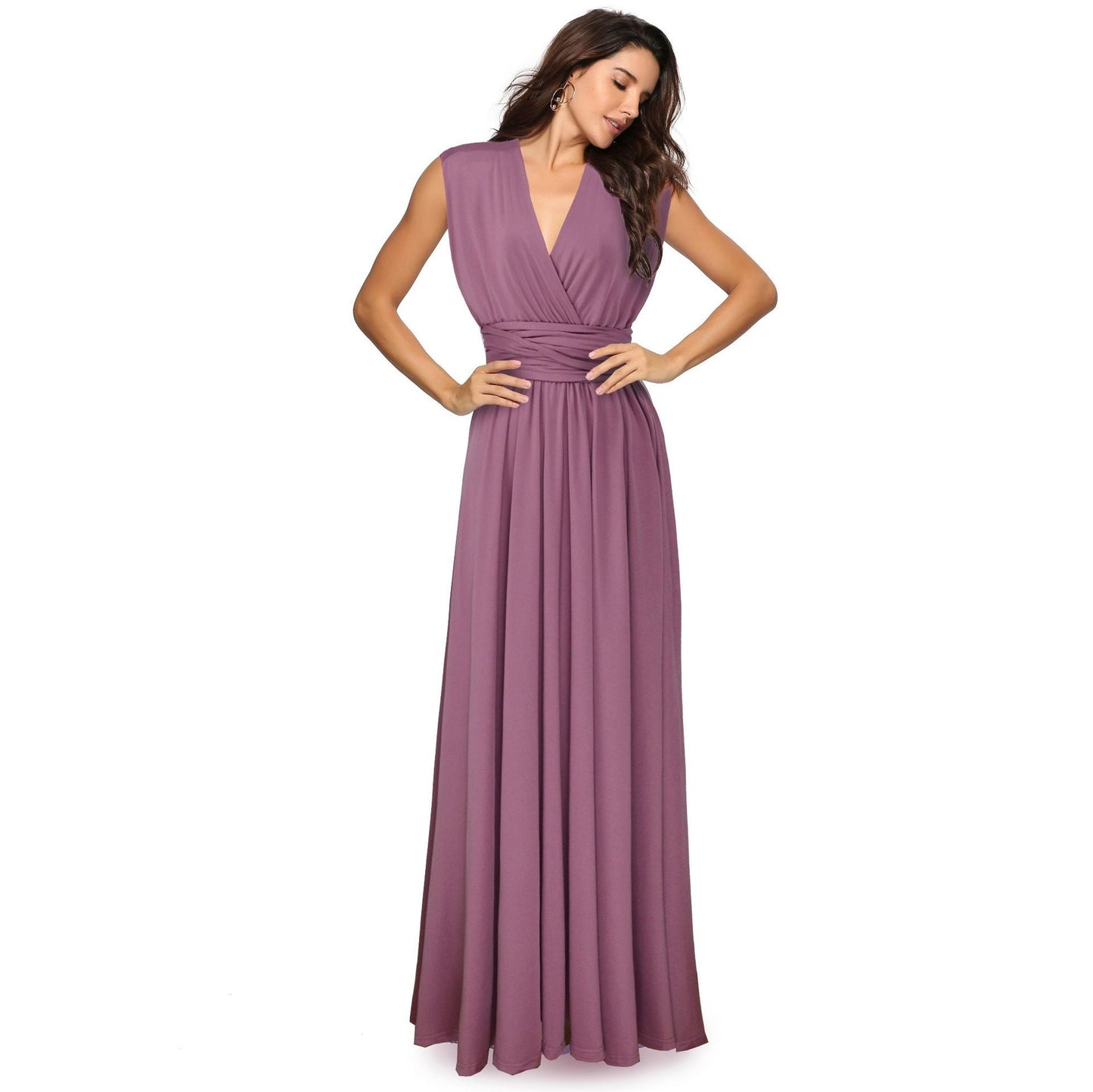 Deslumbra | Vestido maxi bohemio convertible multiusos para mujer 