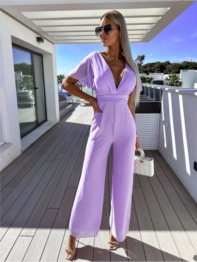 Out-Shine | Pleated Party Jumpsuit for Summer