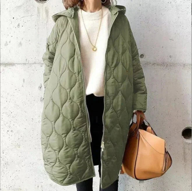 Out-Shine | Classic and Stylish Long Quilted Coat for Women