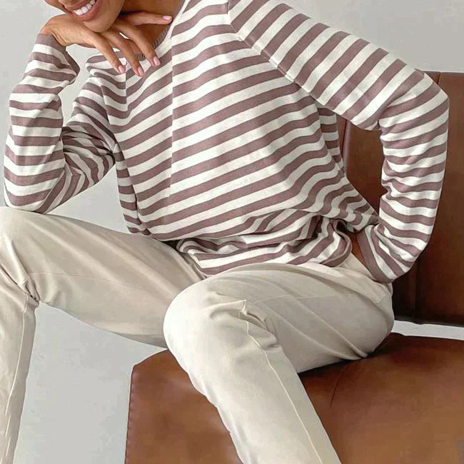 Out Shine | Elegant Striped T-shirt  Light Fabric