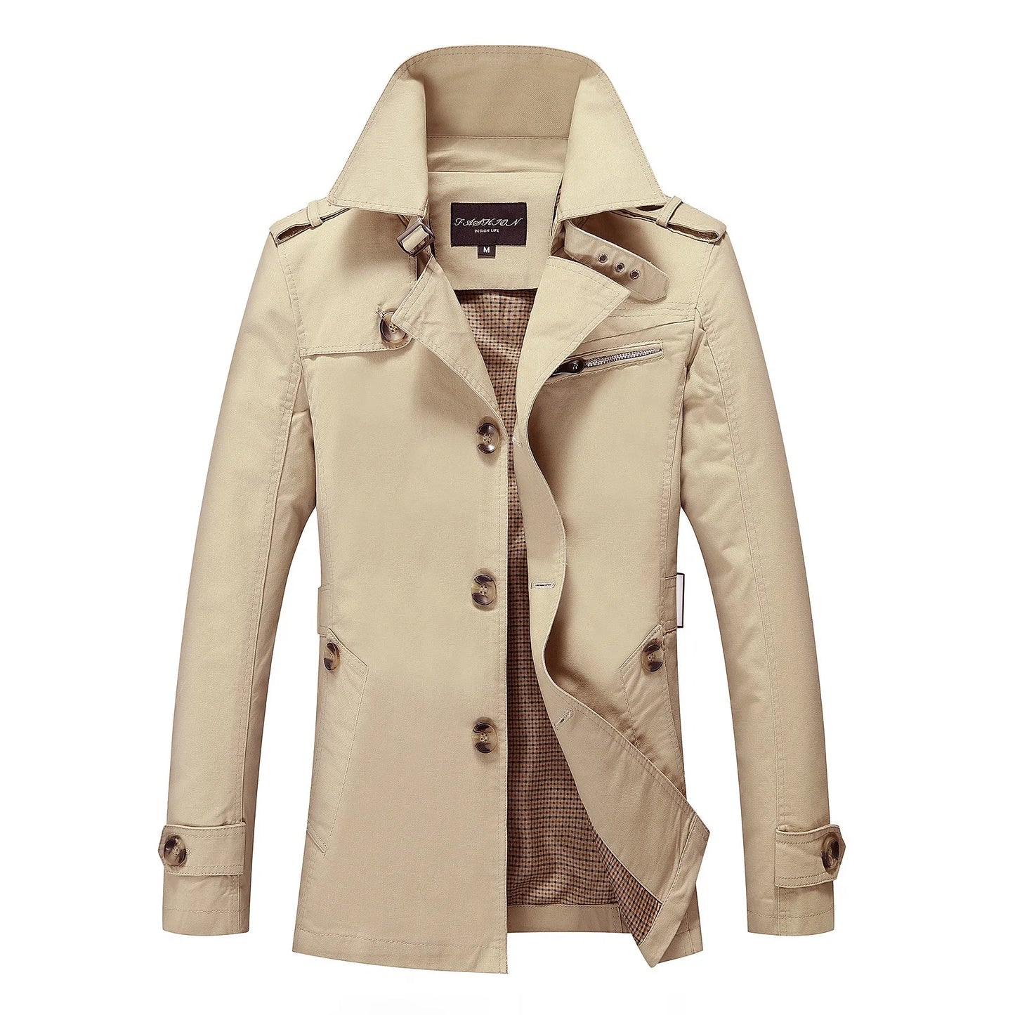 Out-Shine | Stylish Long Trench Coat for Men