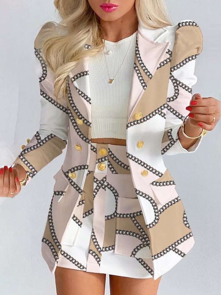 Out-Shine | 2 Piece Set Blazer + Skirt