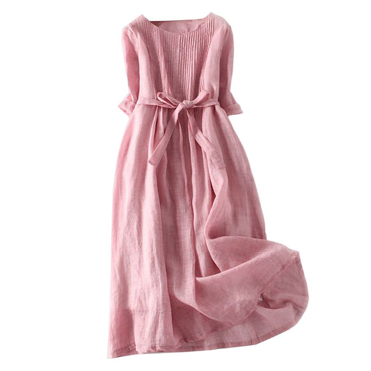 Deslumbra | Vestido largo vintage transpirable para mujer 