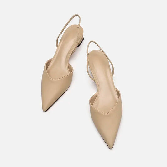 Out-Shine | Tender Slingback Pumps Sandal With Pointed Toe Area