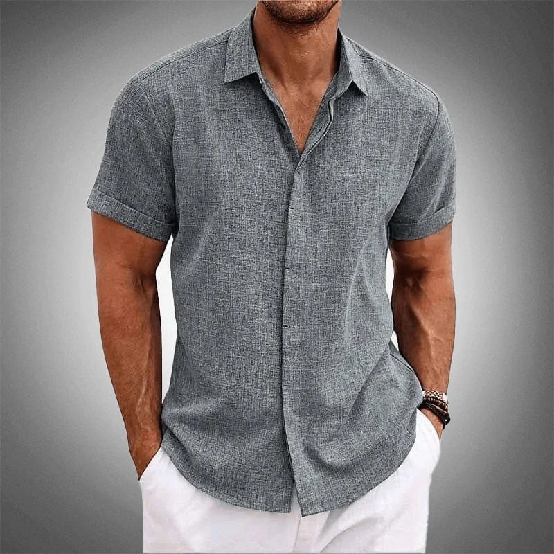 Out-Shine | Short sleeve linen shirt