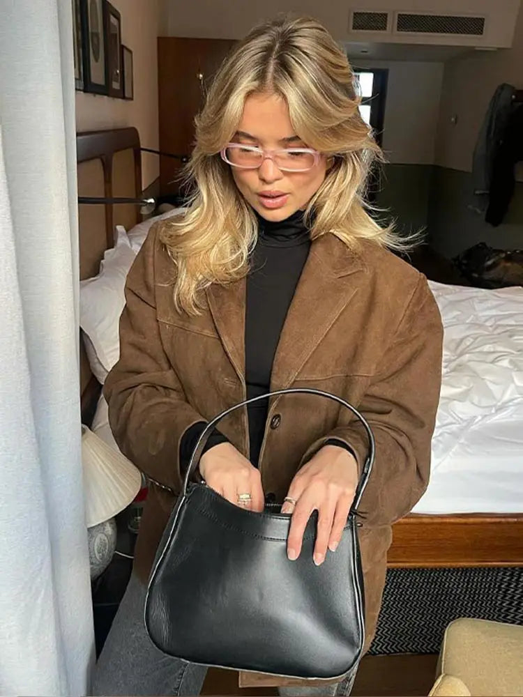 Out-Shine | Suede Blazer for Women