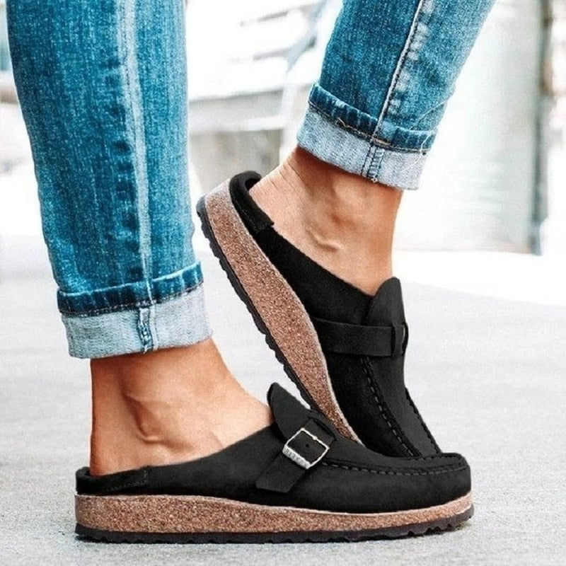 Out-Shine | Retro Suede Sandals For Women