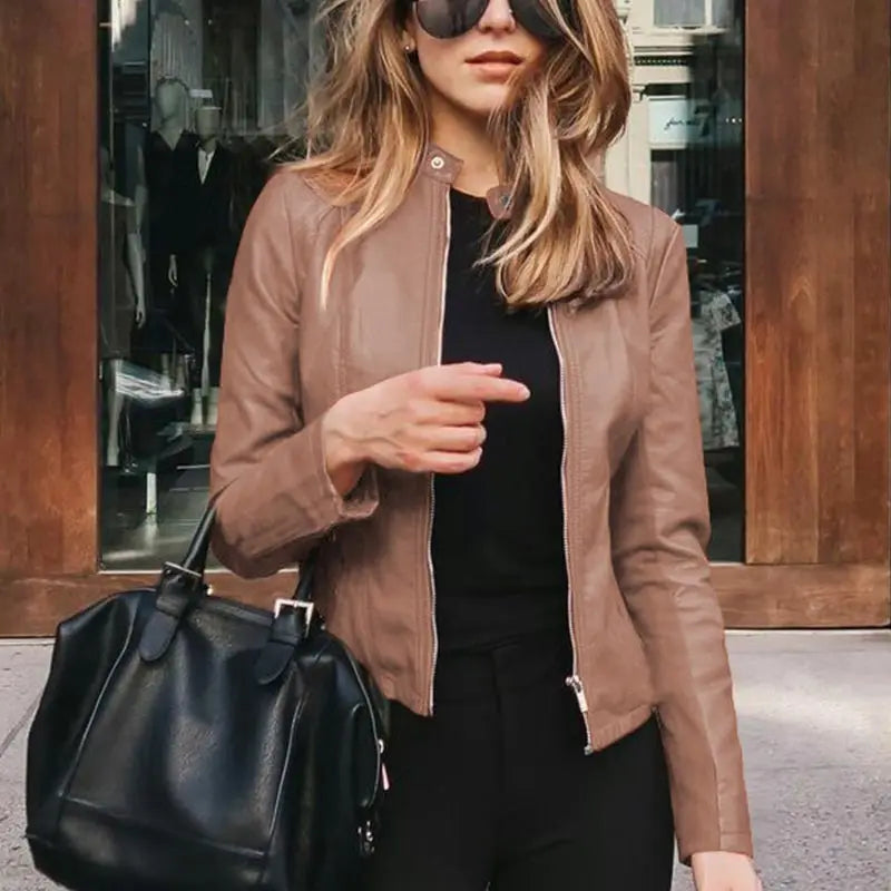 Out-Shine | Stylish Leather Women Jacket