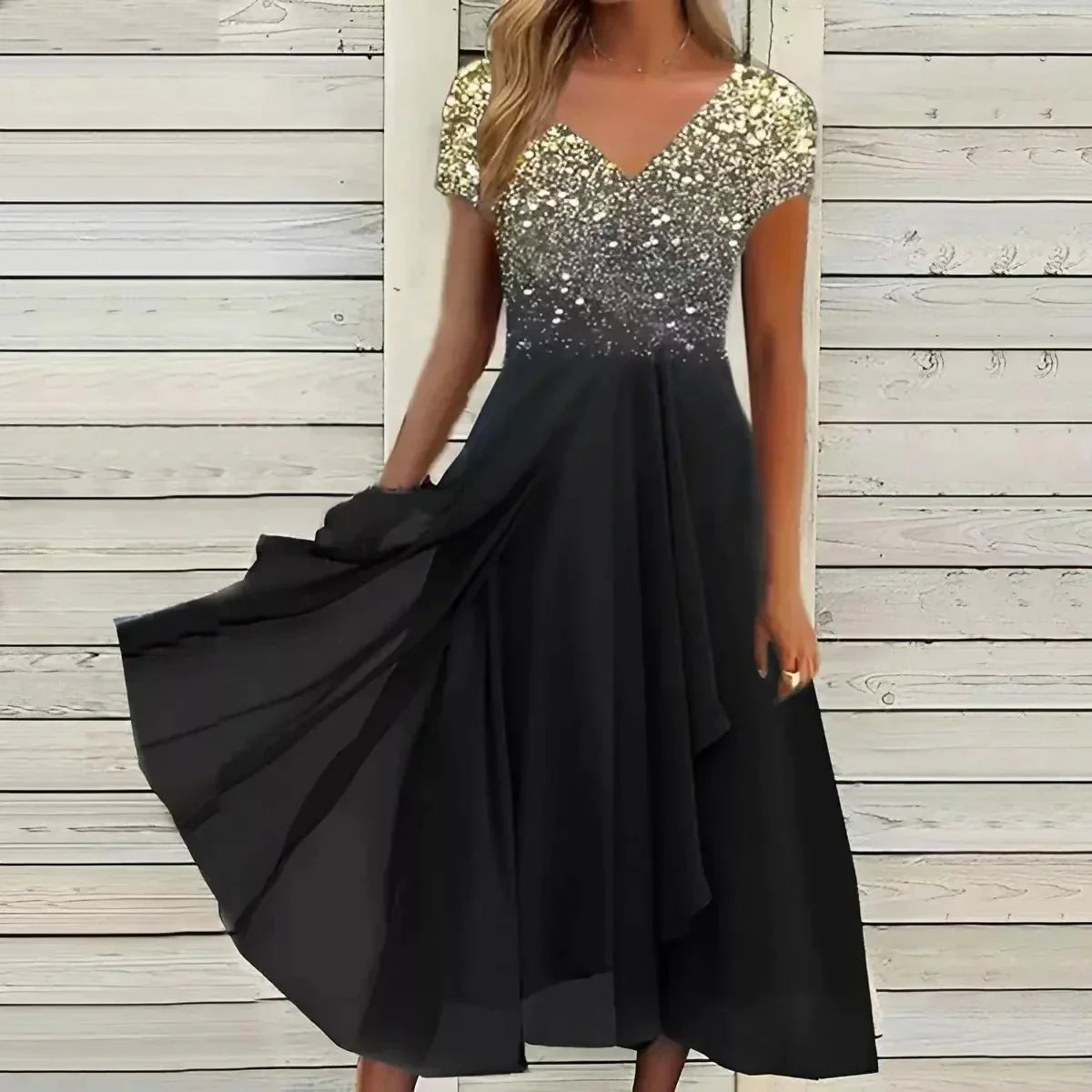 Out-Shine | Women's Chiffon Evening Dress