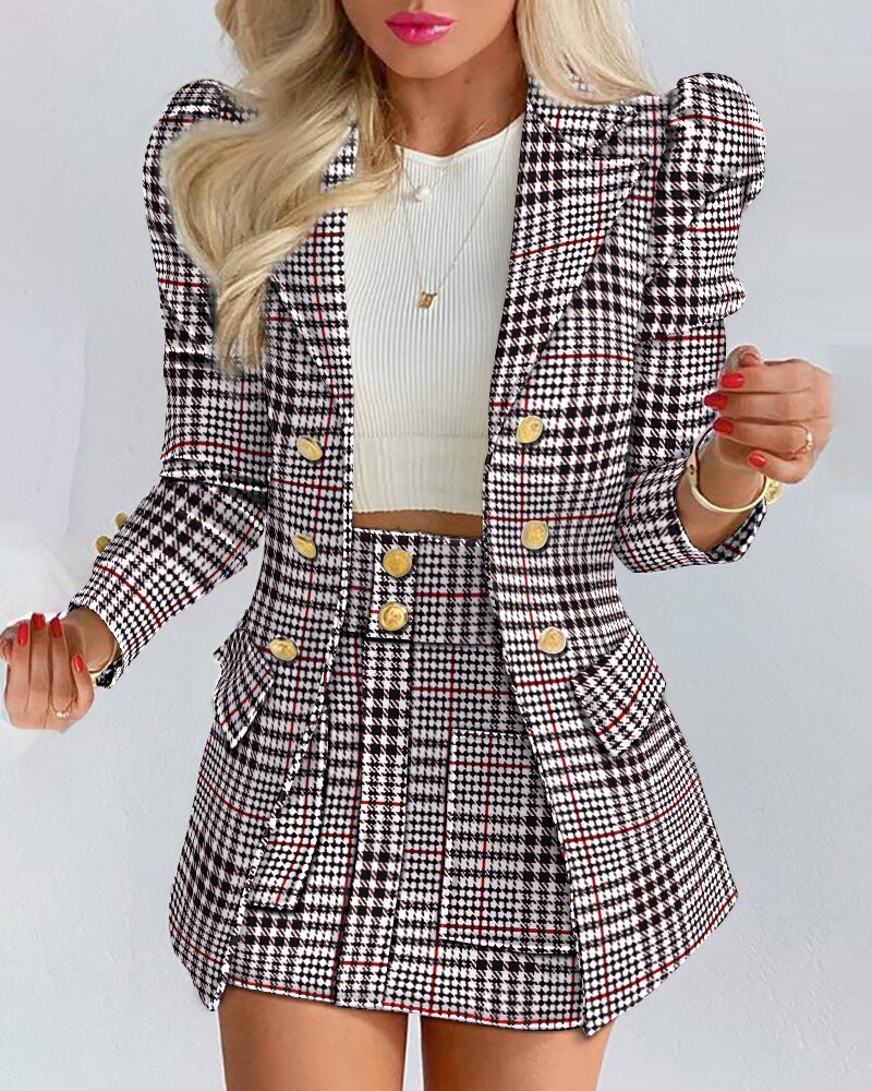 Out-Shine | 2 Piece Set Blazer + Skirt