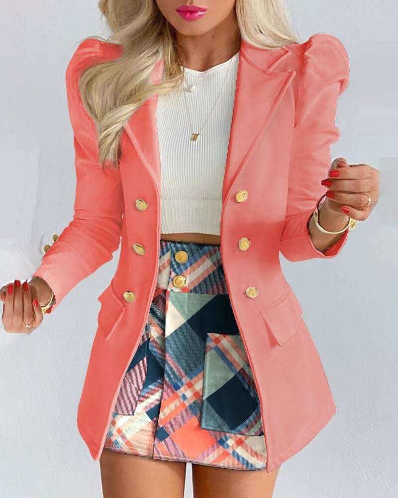 Out-Shine | 2 Piece Set Blazer + Skirt