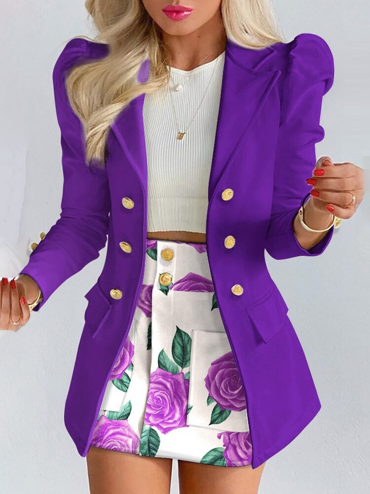 Out-Shine | 2 Piece Set Blazer + Skirt