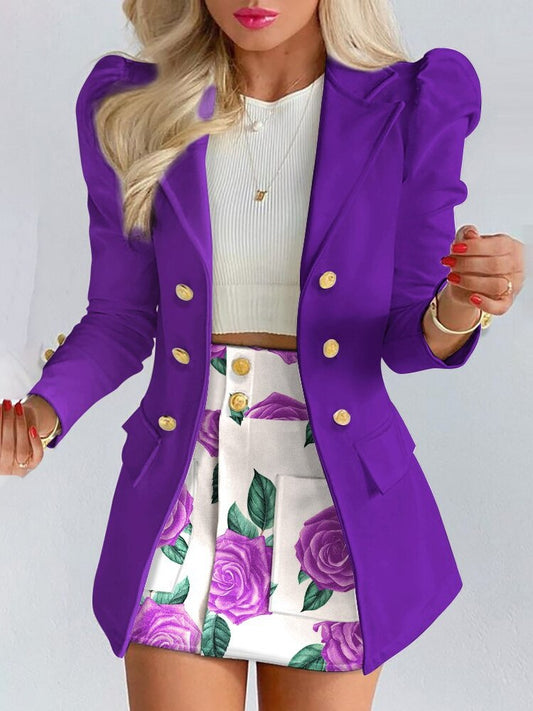 Out-Shine | 2 Piece Set Blazer + Skirt