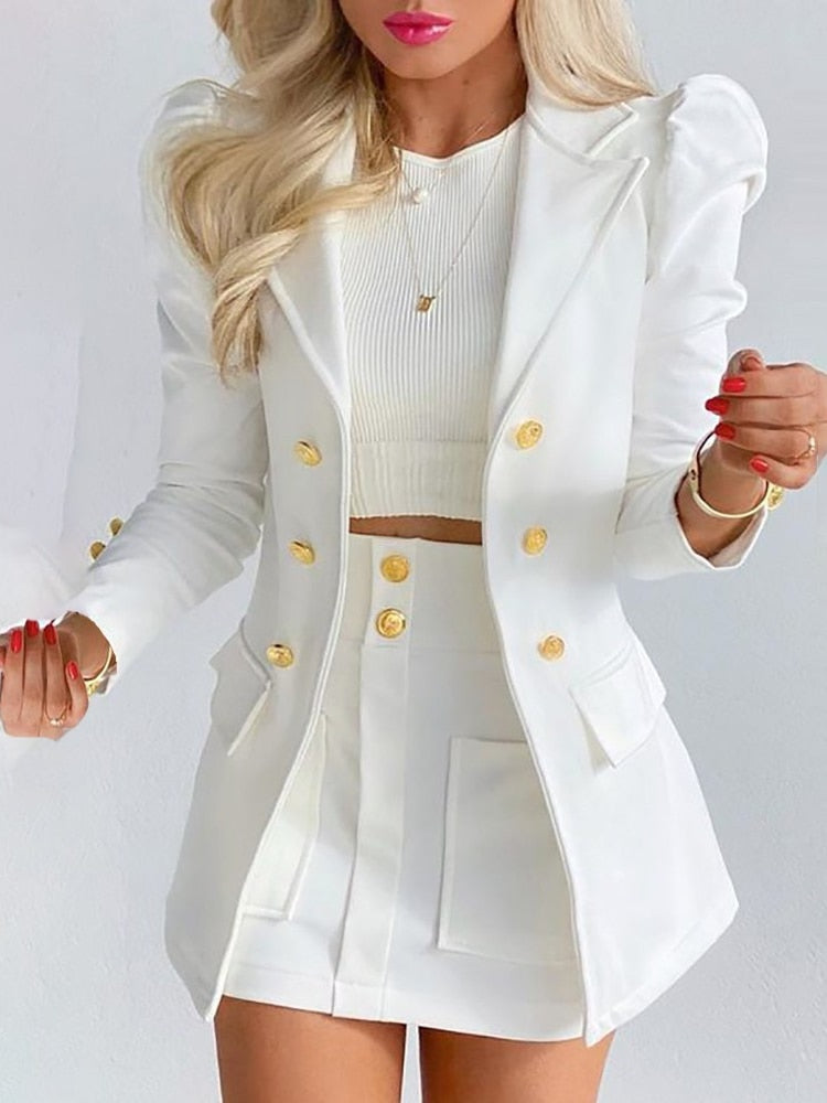 Out-Shine | 2 Piece Set Blazer + Skirt
