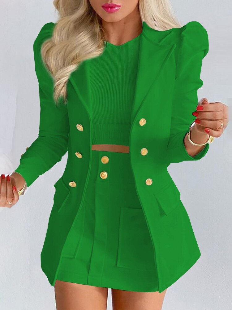 Out-Shine | 2 Piece Set Blazer + Skirt